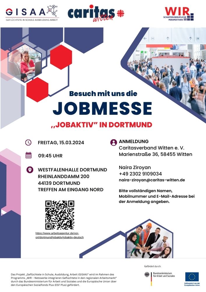 20240315_Ankündigung_Jobmesse "Jobaktiv" Dortmund am 15.03.2024